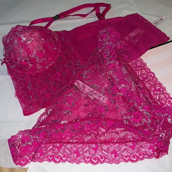 (L) 2pcs Victoria’s Secret Dream Angels Collection Set,  Corset & Cheeky… - Picture 12 of 17